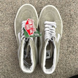 Vans Sk8 Hi NWT SZ 7.5 Women’s.  Color is Sage suede.